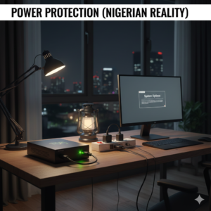 APC UPS and surge protectors to protect computers from power fluctuations in Nigeria