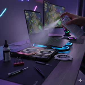 Laptop maintenance tools for gaming performance