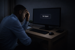 Sudden power outage affecting computer in Nigeria